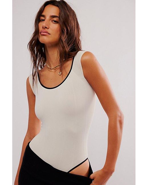 Intimately By Free People White It Varies Off-shoulder Bodysuit