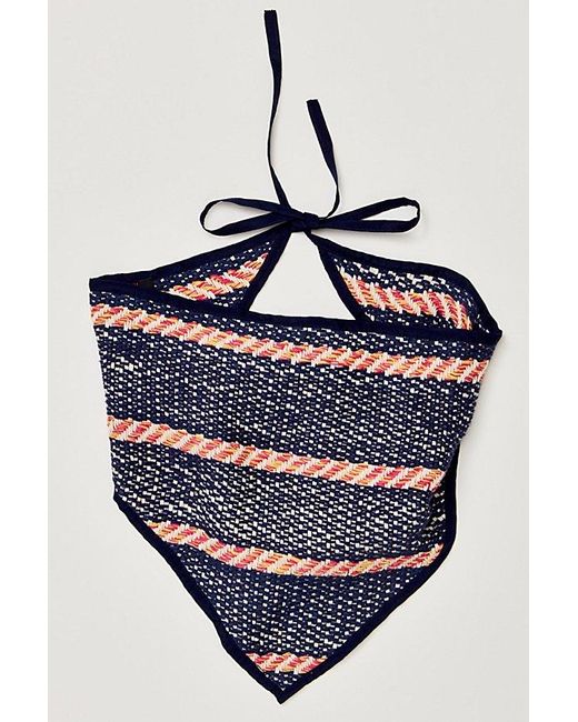 Free People Green Yorkshire Space Dye Hair Scarf