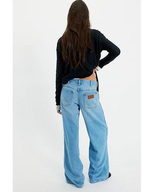 Wrangler Blue World Wide Mid-Rise Wide-Leg Jeans