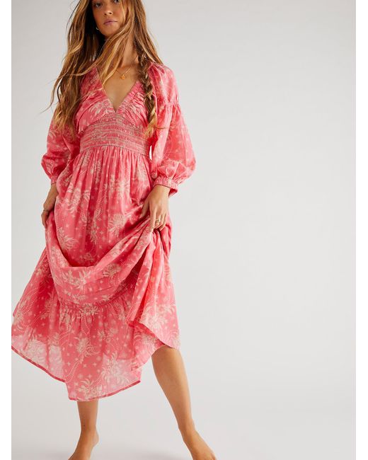 Free People Golden Hour Maxi Dress in Pink | Lyst