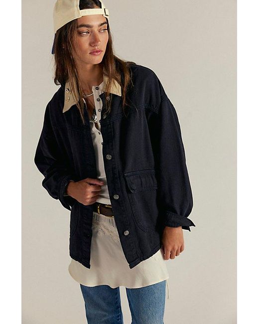 Free People Blue Lemon Denim Jacket