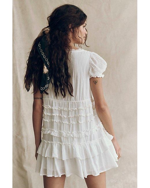 Free People Darcy Mini Dress in White | Lyst