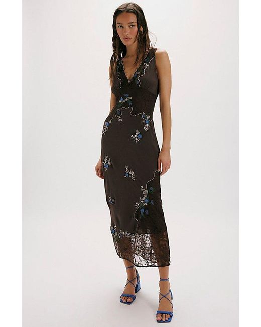 Free People Multicolor Meet Again Midi Dress