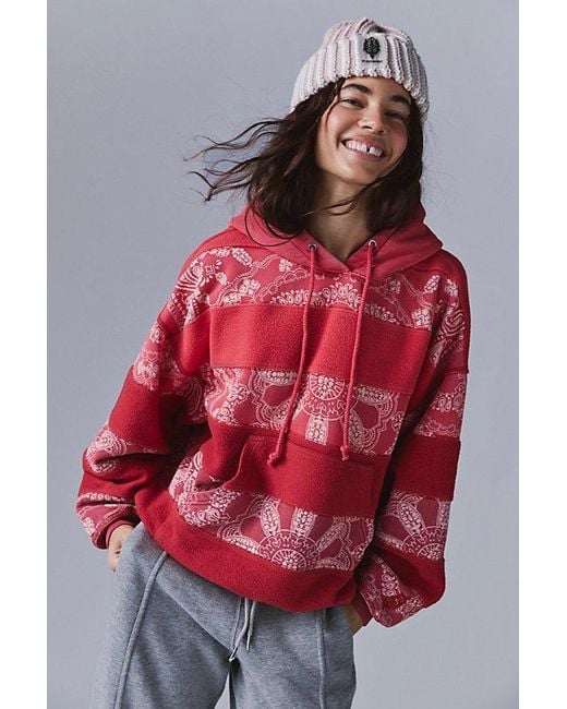 Fp Movement Red Final Call Bandana Logo Hoodie