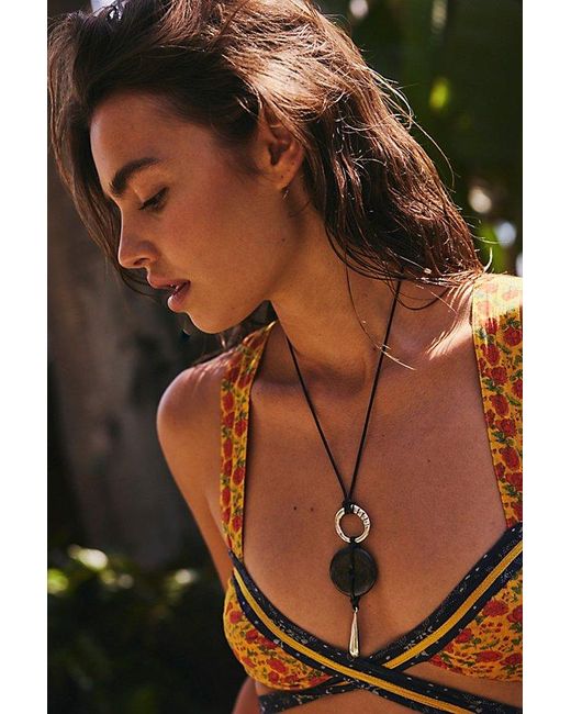 Free People Natural Waterhouse Long Pendant Necklace