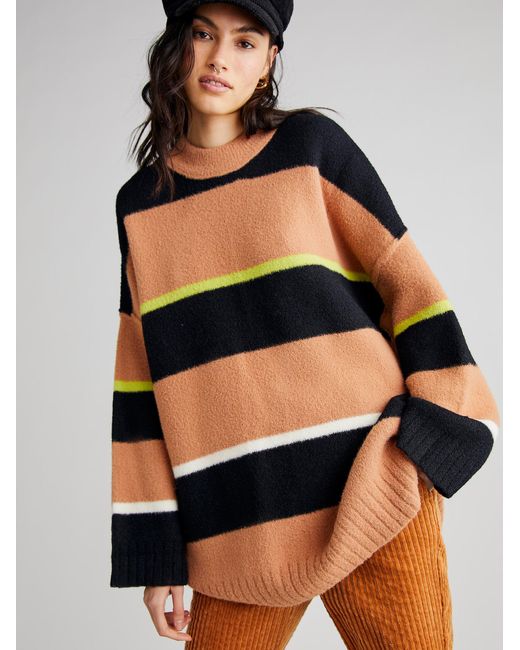 Free People Peaches Stripe Tunic in Black Lyst