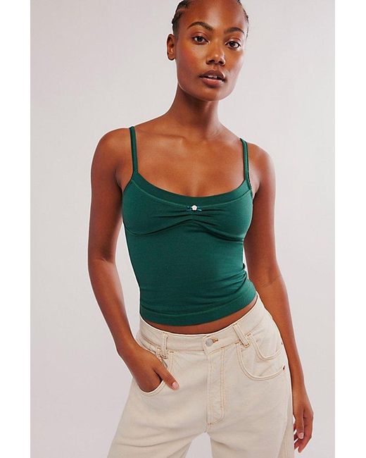 Intimately By Free People Green Wear It Out Tank Top