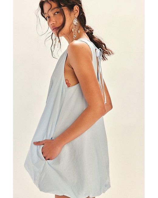 free-est White Struttin' Bubble Mini Dress By