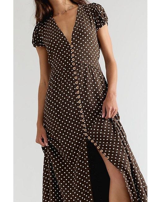 Free People Brown Need Me Midi Dress