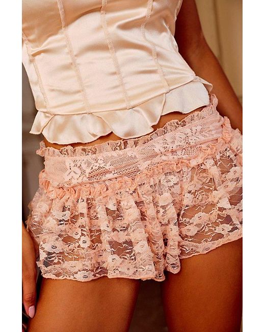 Free People Brown House Party Micro Shortie