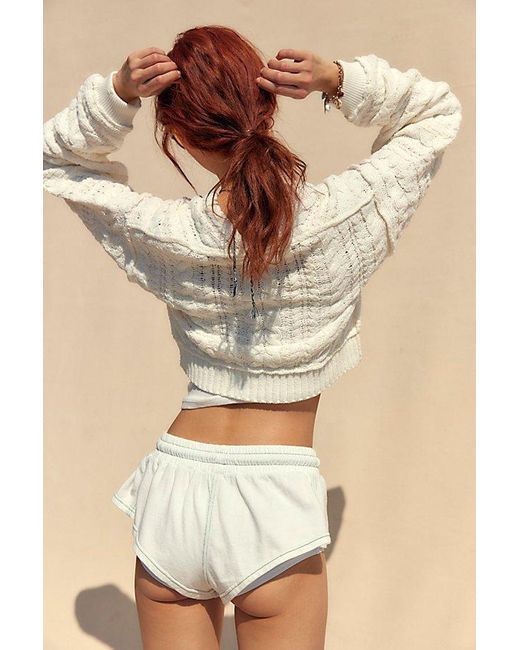 Free People Natural Cool About It Micro Shorts