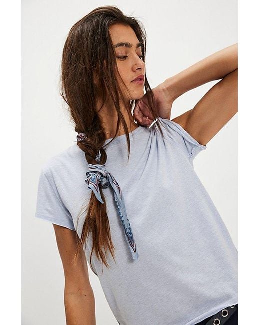 Free People White Nova Tee