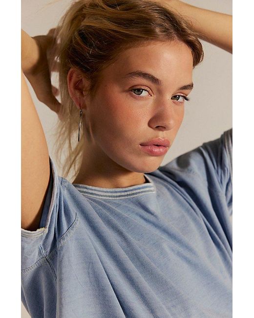 Free People Blue Bad Habit Tee