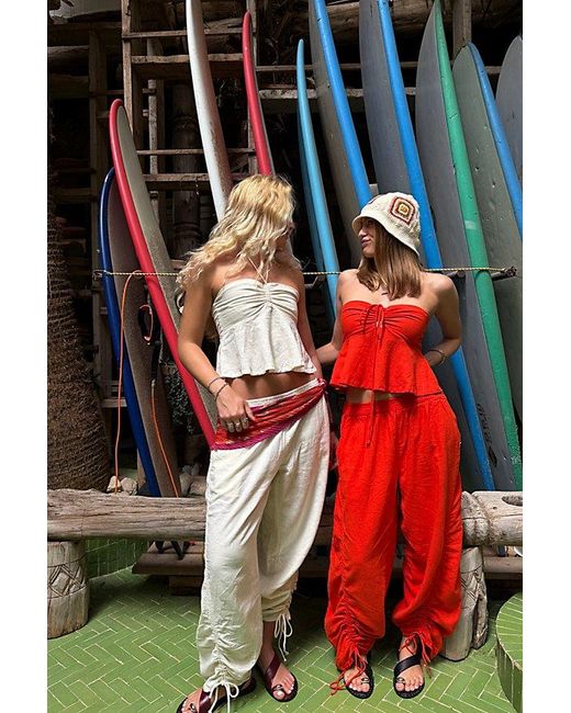 Free People Multicolor Lunasol Cotton-Linen Pant Set