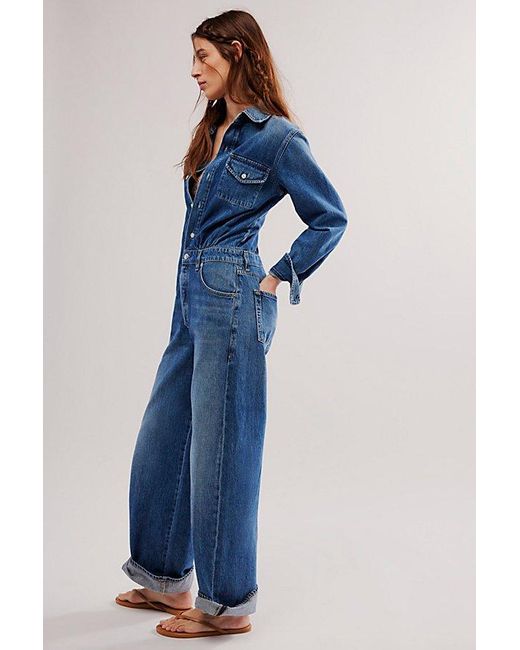 Citizens of Humanity Blue Maisie Jumpsuit