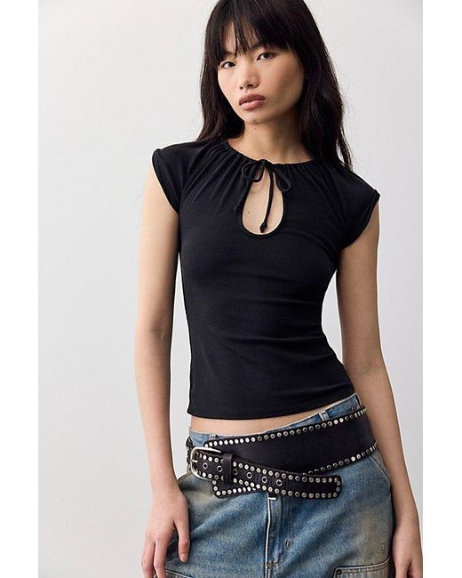 Free People Black We The Free Canal Street Tee