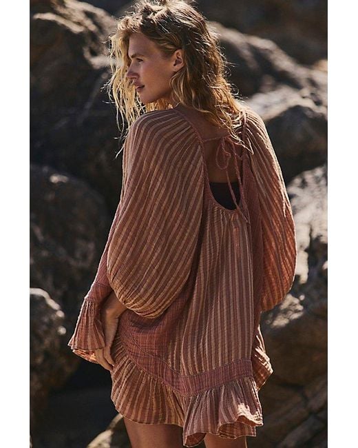 free-est Brown Solena Tunic By