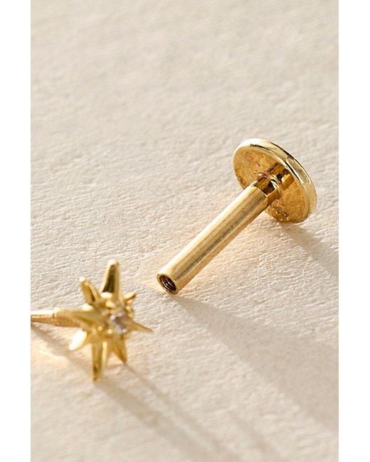 Local Eclectic Metallic Starburst Flatback Earrings