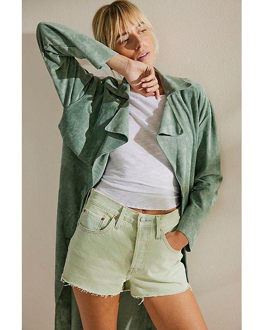 Levi's Green 501 High-Rise Denim Shorts