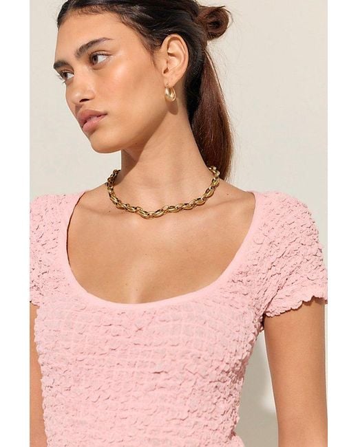 free-est Pink Darling Midi Dress By