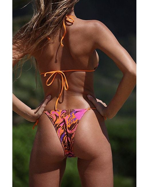 free-est Multicolor Michelle Printed Bikini Top
