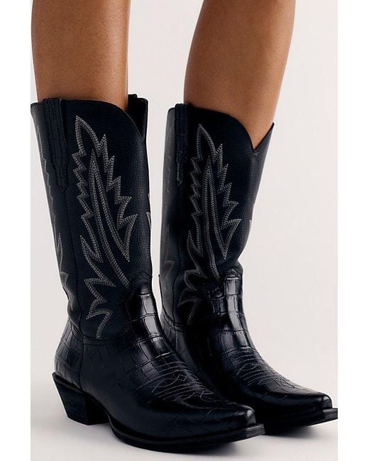 Matisse Black Round-Up Western Boots By