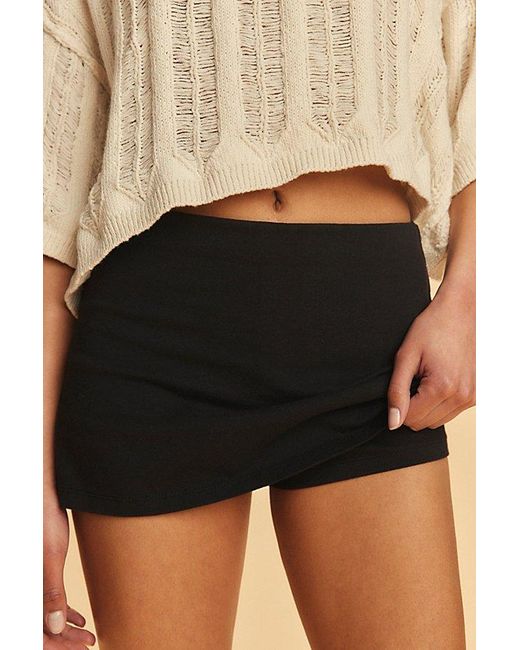 Free People Natural My Little Micro Mini Knit Skort By