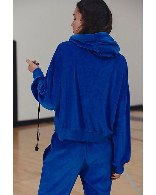 Fp Movement Blue Undefeated Velour Set