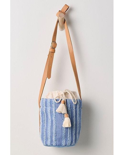 Mercado Global Blue Betty Cylinder Crossbody Bag