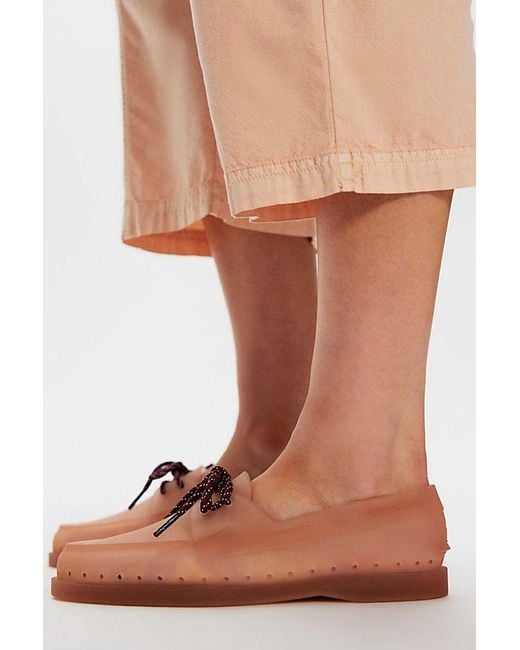 Sperry Top-Sider Brown Authentic Original 2-Eye Jelly Boat Shoes