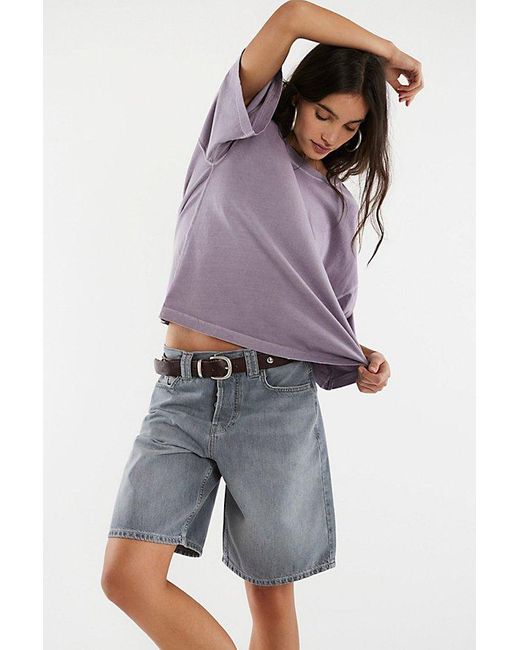 Free People Purple Perfect Oversized Tee