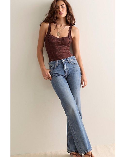 Intimately By Free People Purple Slinky Situation Bodysuit By