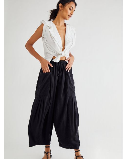 Free People Quinn Pants in Black | Lyst 