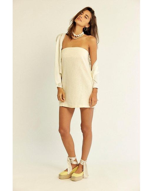 free-est Natural Essentially The Best Cotton-Linen Mini Dress By