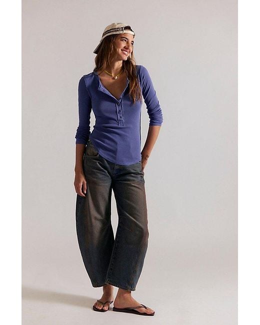 Free People Blue Jamie Henley