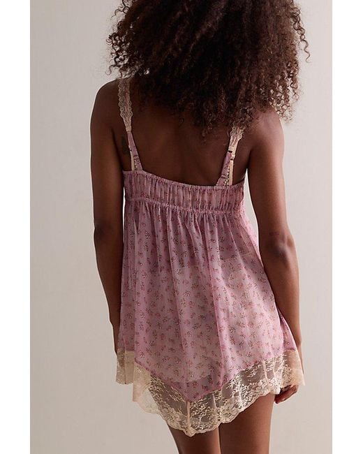Intimately By Free People Brown Cala Luna Mini Slip Dress By