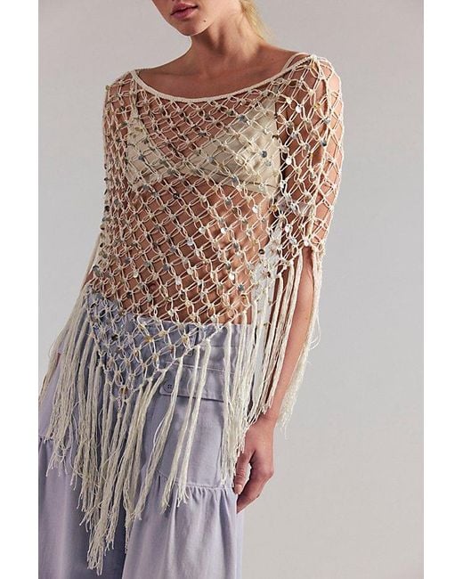 Urban Outfitters Brown Mountain Strings Poncho
