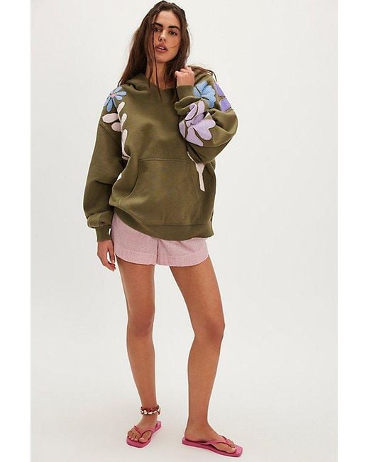 Free People Multicolor It's A Vibe Flowers Hoodie