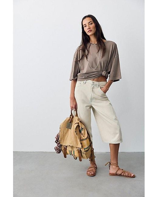 Free People Multicolor Perfect Oversized Tee