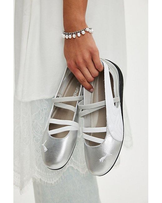 PUMA Gray Speedcat Ballet Sneakers