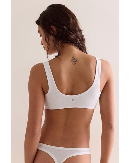 Nudea Brown The Organic Cotton Dip Front Bralette