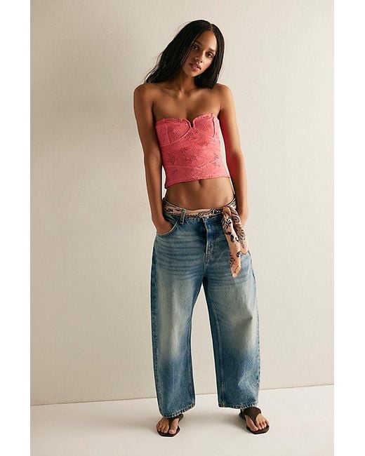 Intimately By Free People Red Ever Afternoon Tube Top By