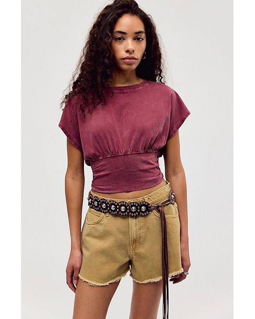 Free People Red Ralphie Tee