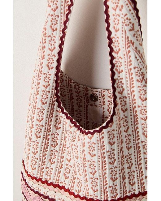 Anna Sui Pink Prairie Patchwork Bag