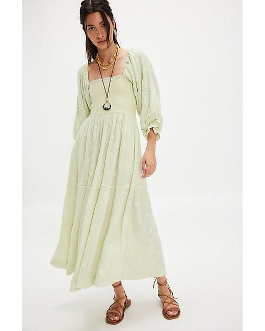 Free People Dahlia Embroidered Maxi Dress | Lyst Free People Dahlia Embroidered Maxi Dress | Lyst