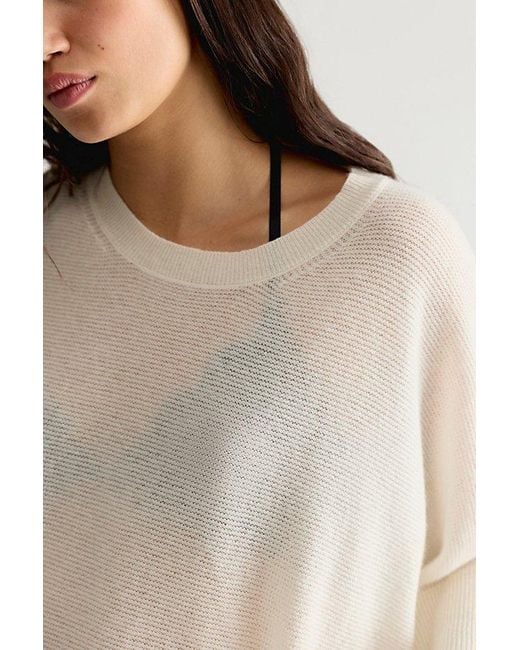 Free People Black Ninth Street Cashmere Tee