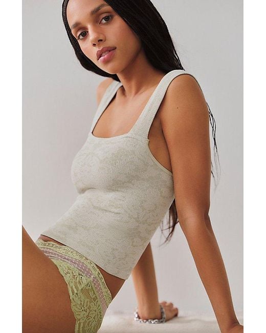 Intimately By Free People Multicolor Lace Up Tank Top By