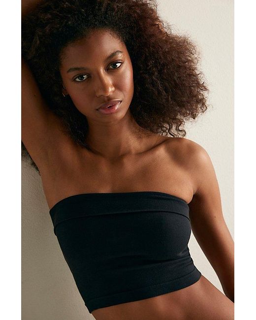 Intimately By Free People Black Simply Soft Tube Top By