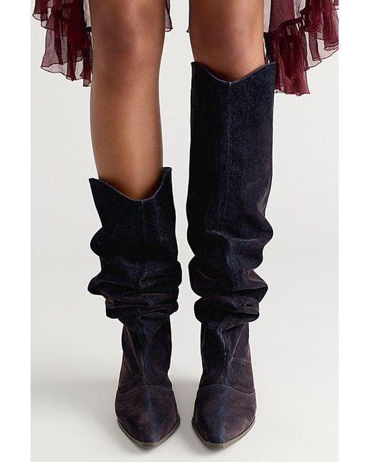 Seychelles Black Westlake Over-The-Knee Slouch Boots Shoe By