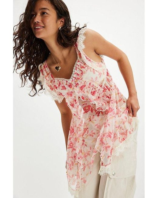 Free People Pink Ivie Tunic